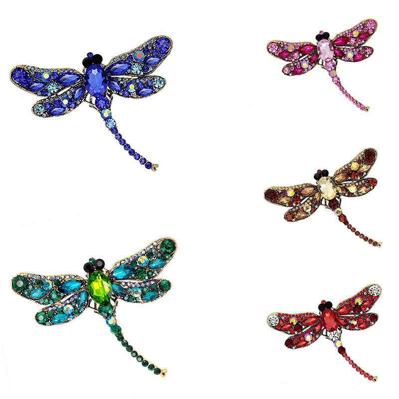 Vintage big dragonfly brooch