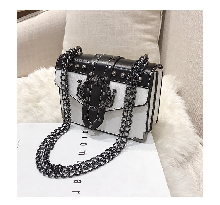 Vintage Studded Shoulder Bag