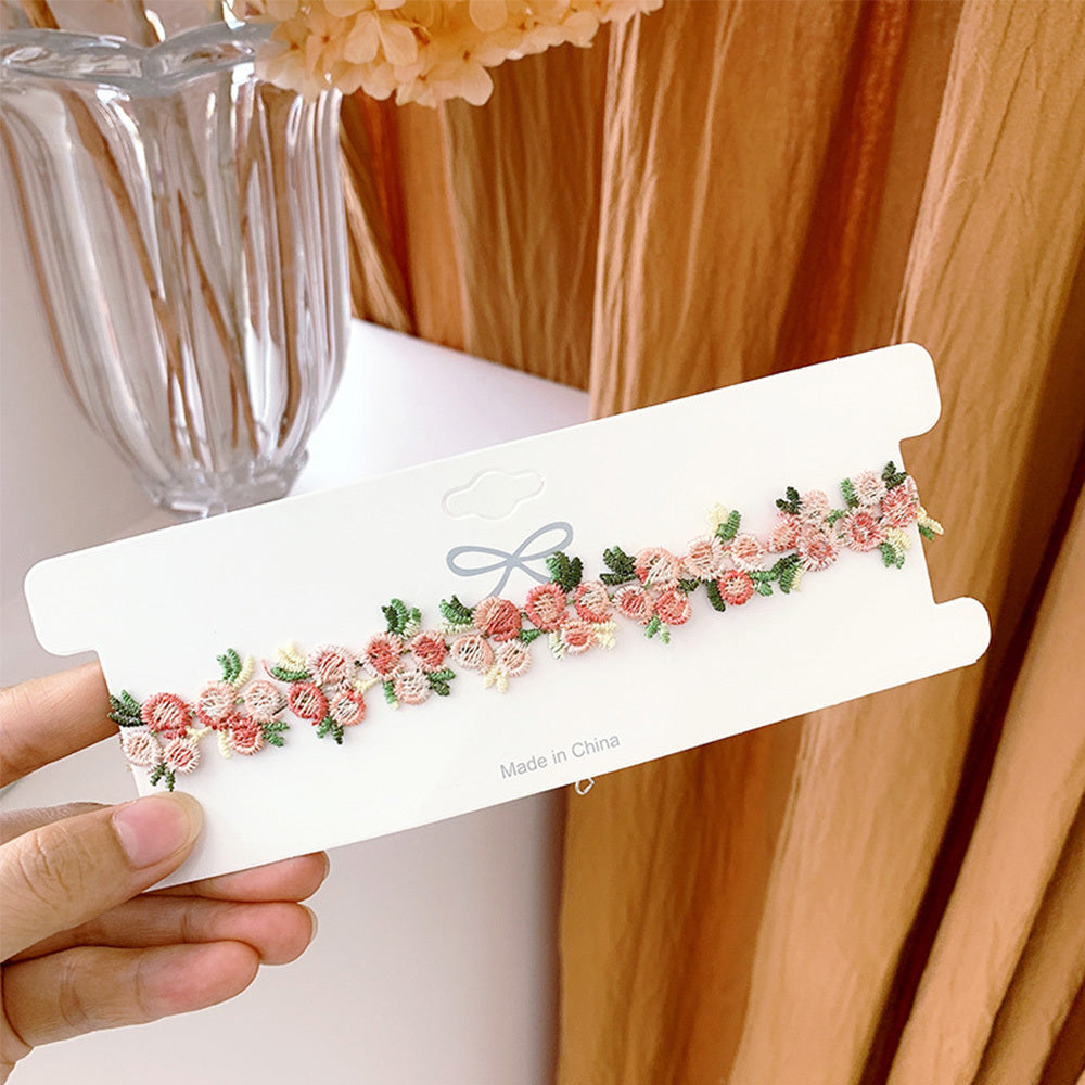 Elegant Vintage Rose Flower Clavicle Chain
