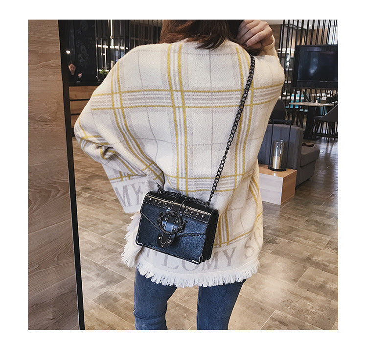 Vintage Studded Shoulder Bag