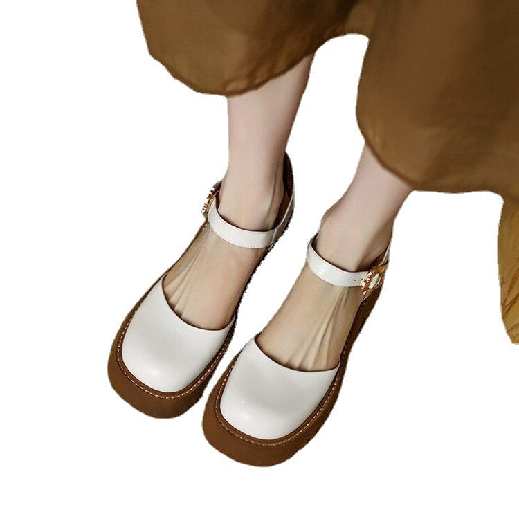 Women's Fashion Personality Soft Leather High Heels
