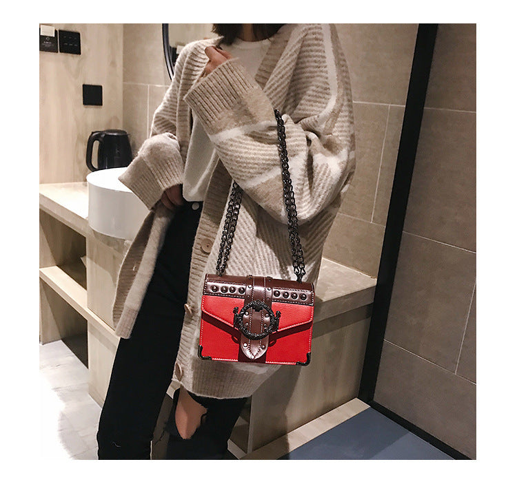 Vintage Studded Shoulder Bag