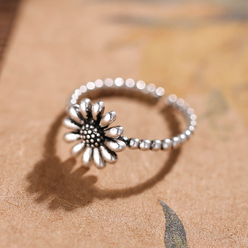 Sunflower vintage ring