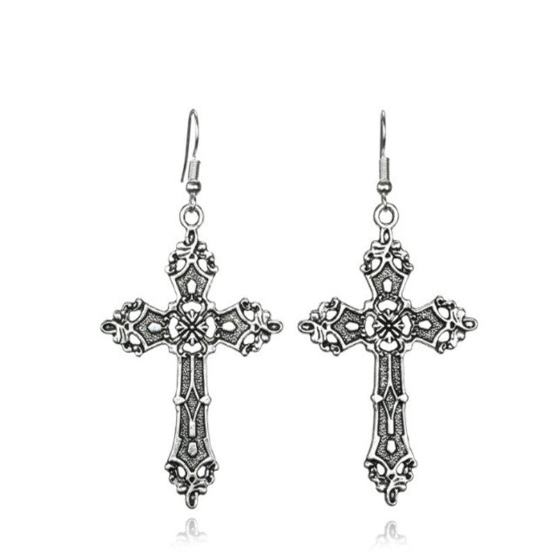 Baroque Cross Vintage Bohemian Gothic Earrings