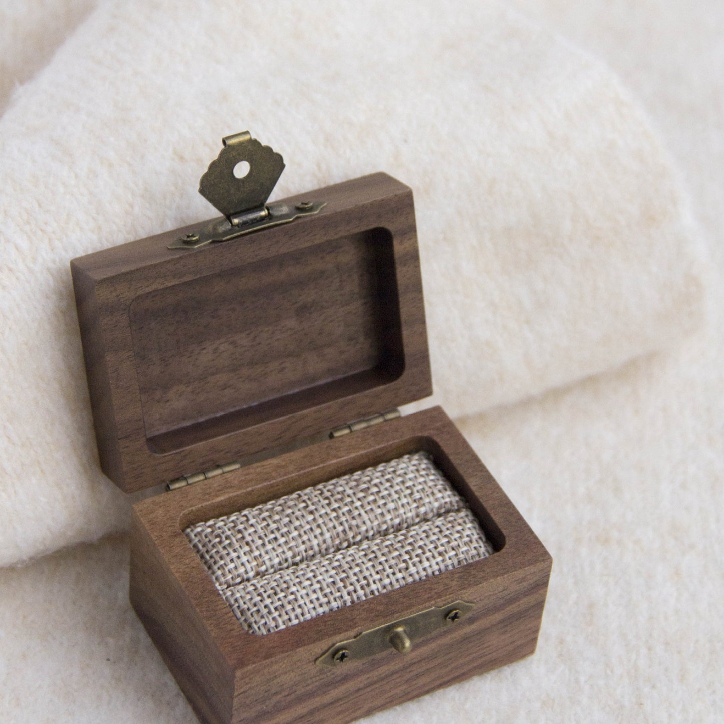 Vintage Wooden Ring Box