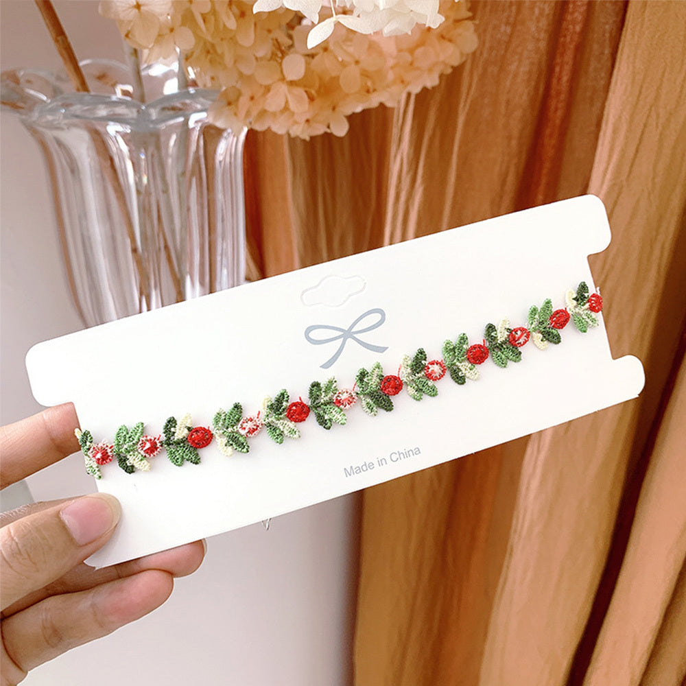 Elegant Vintage Rose Flower Clavicle Chain