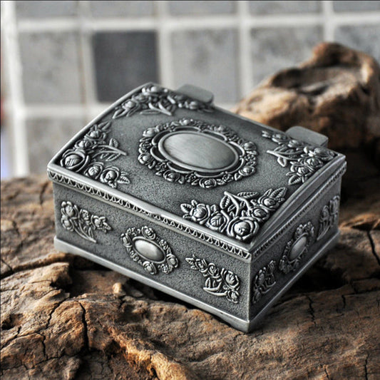 Tin Alloy Jewelry Box 