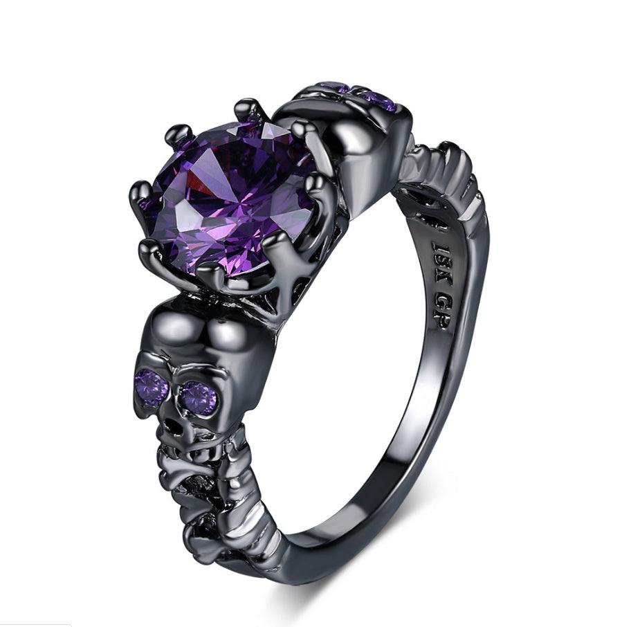 Dark Purple Mid Evil  Ring