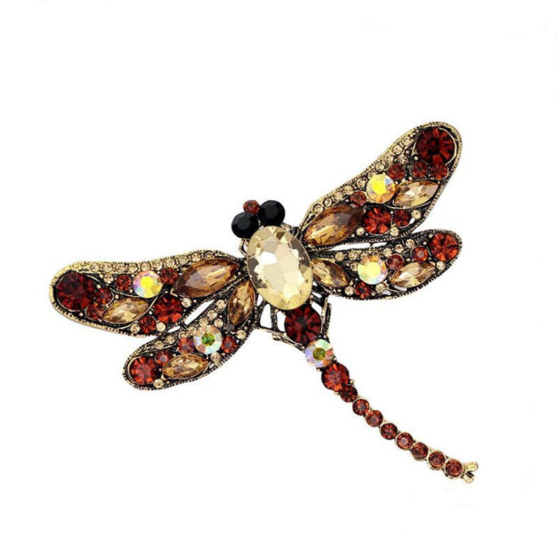 Vintage big dragonfly brooch