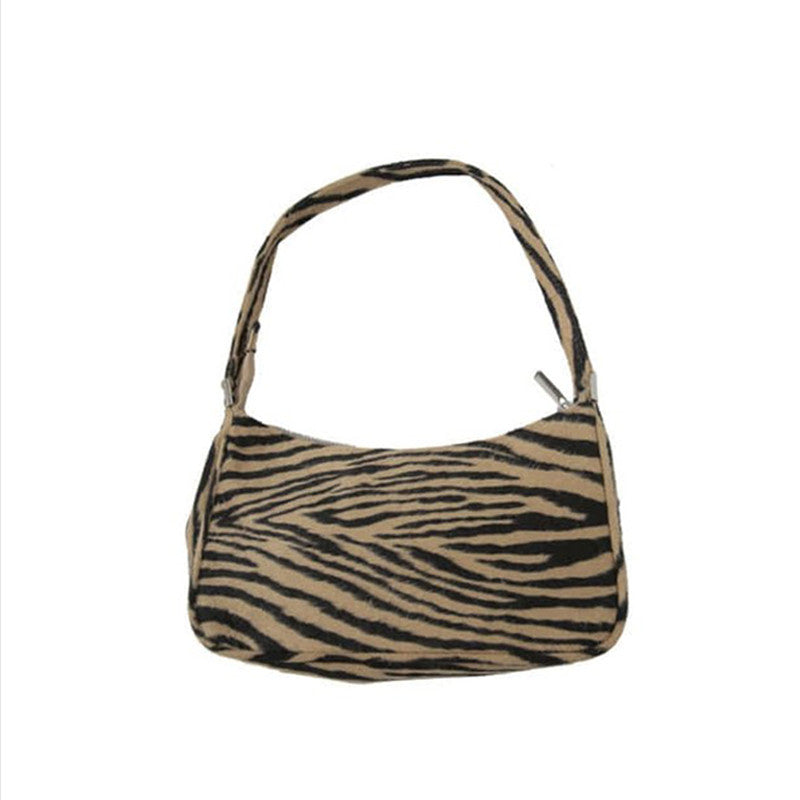 Vintage striped shoulder bag
