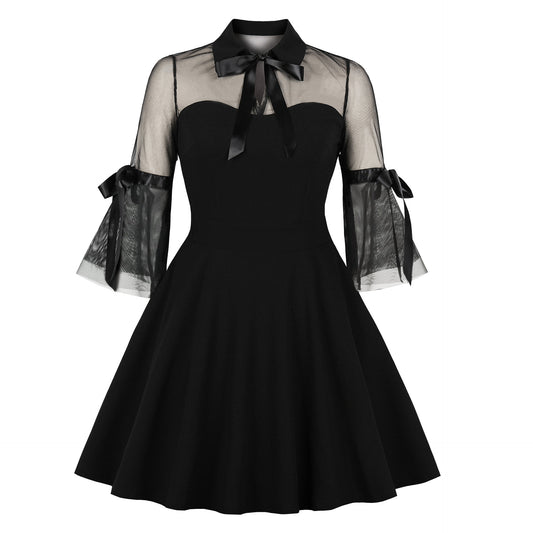 Patchwork retro dress