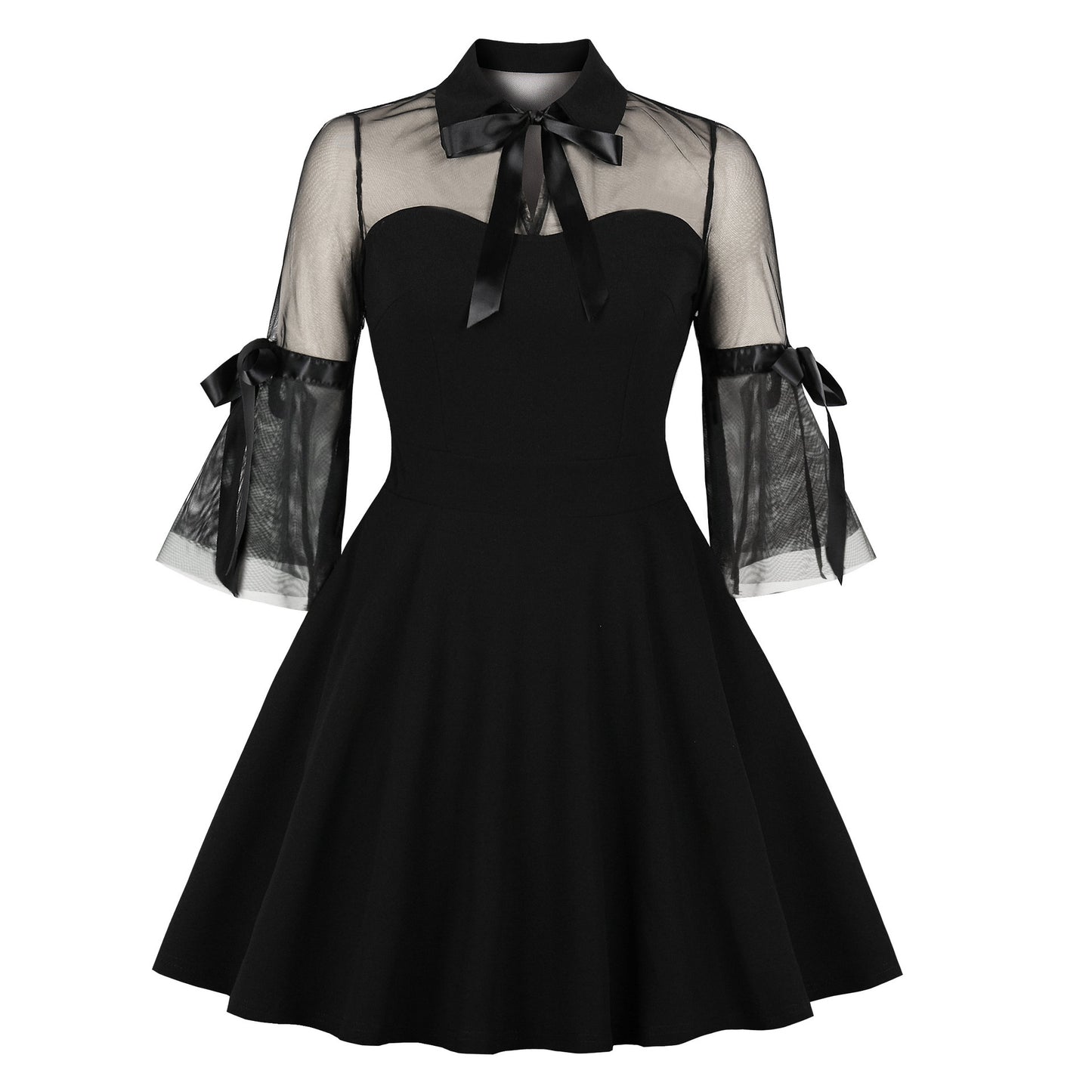 Patchwork retro dress