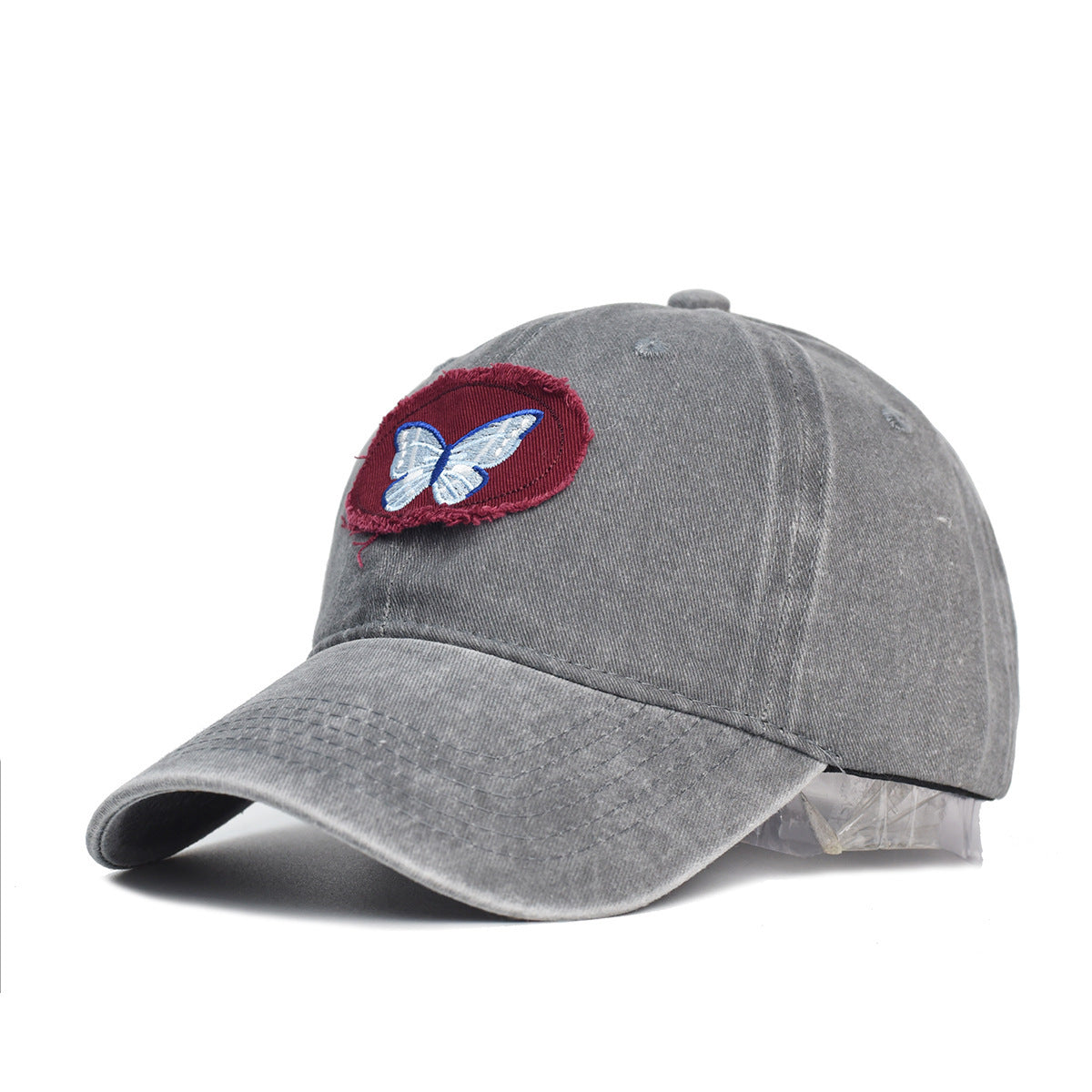 Hat Retro Washed Old Embroidered Peaked Cap