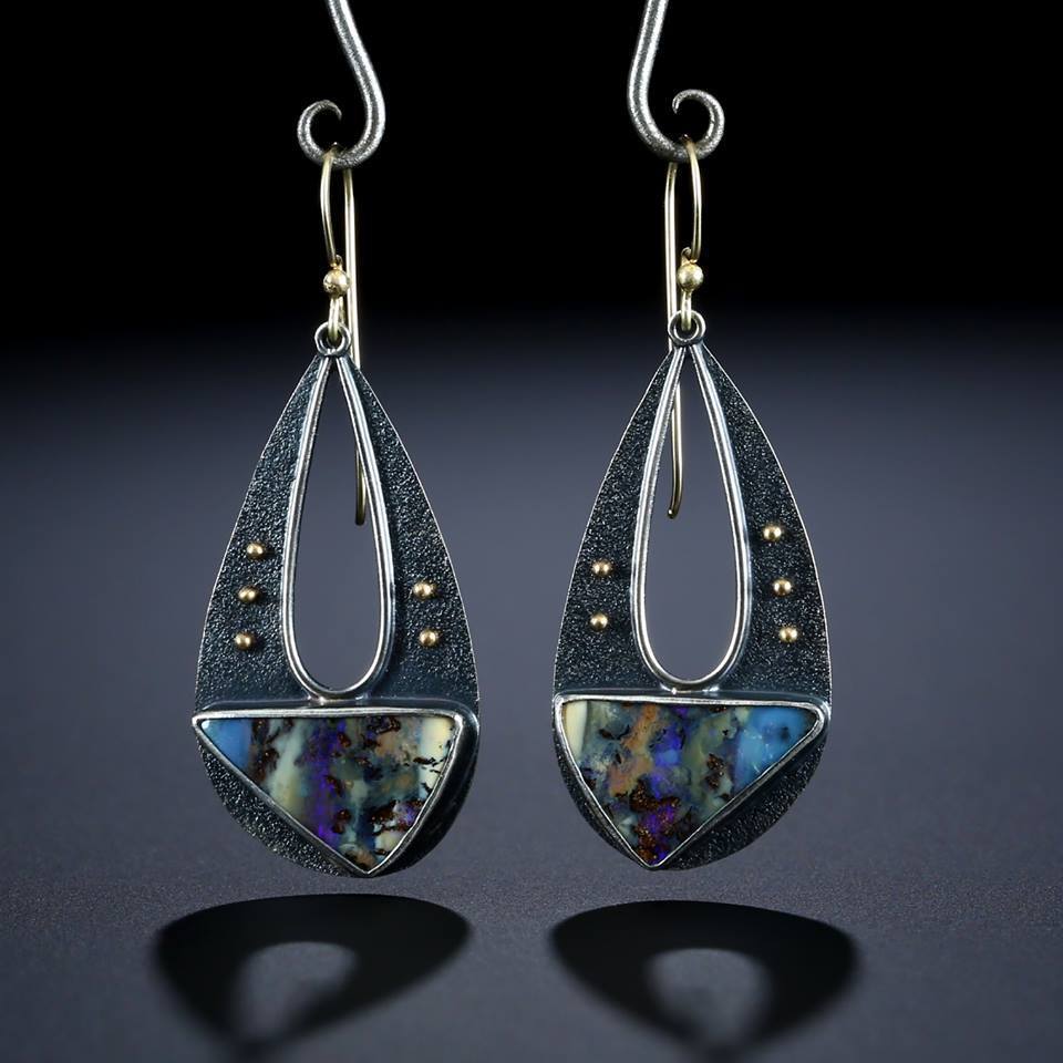 Vintage Multicolor Earrings 