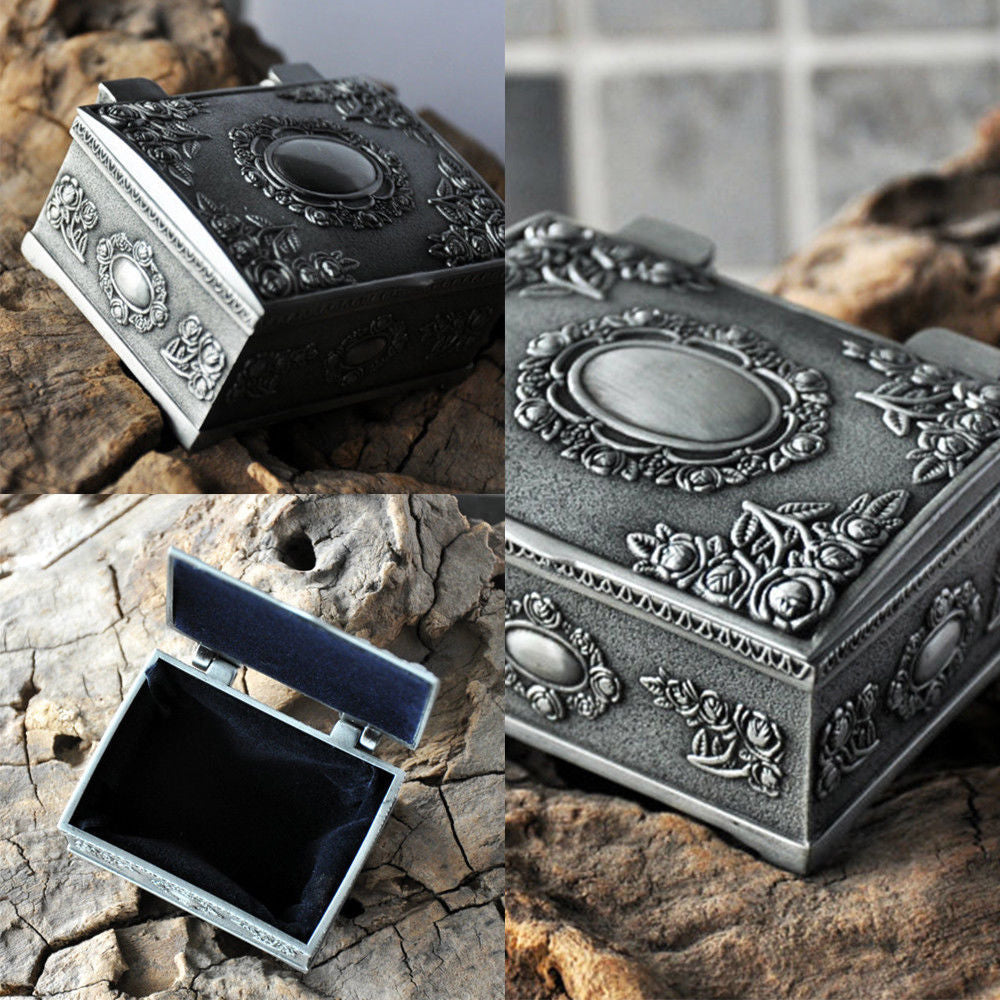 Tin Alloy Jewelry Box 