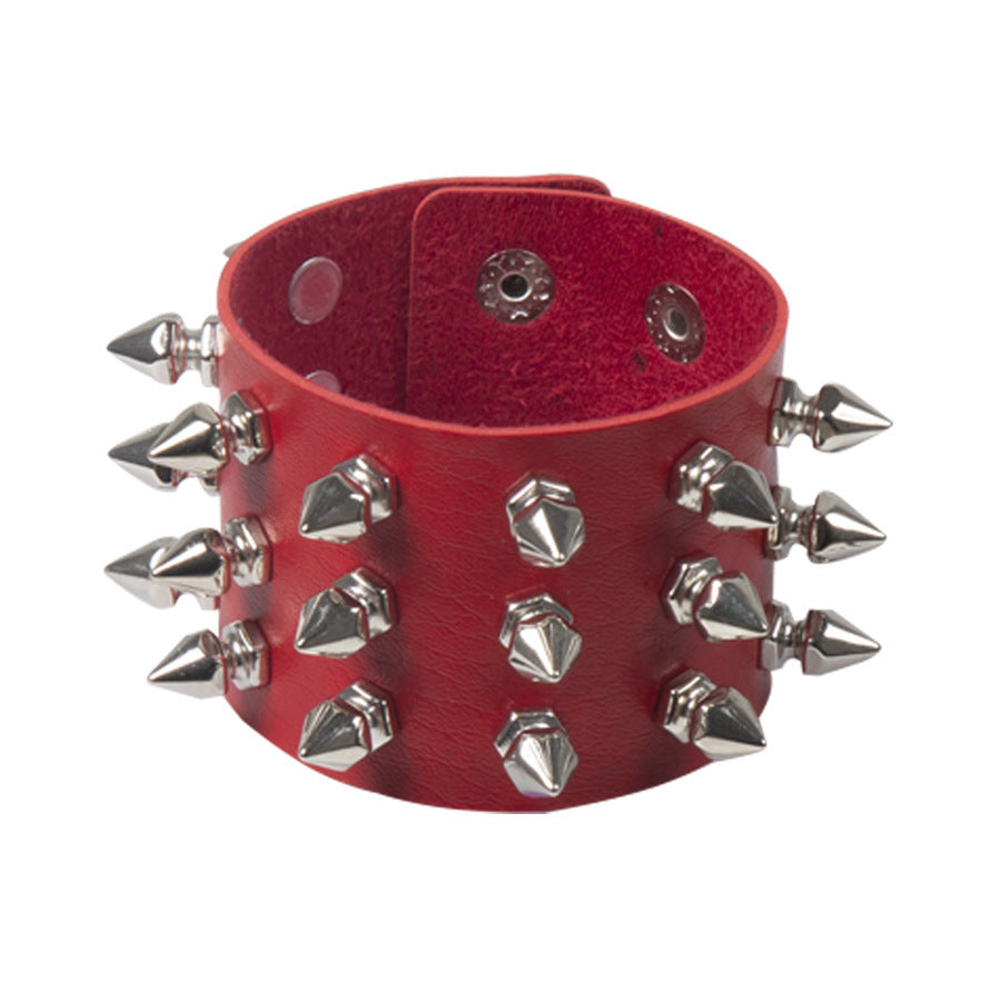 Spiked Leather Band 