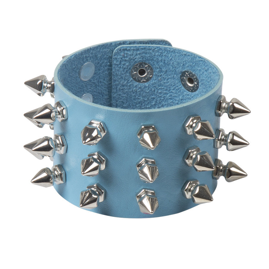 Spiked Leather Band 