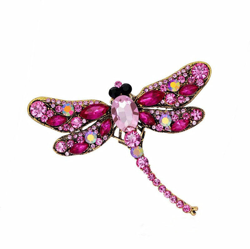 Vintage big dragonfly brooch