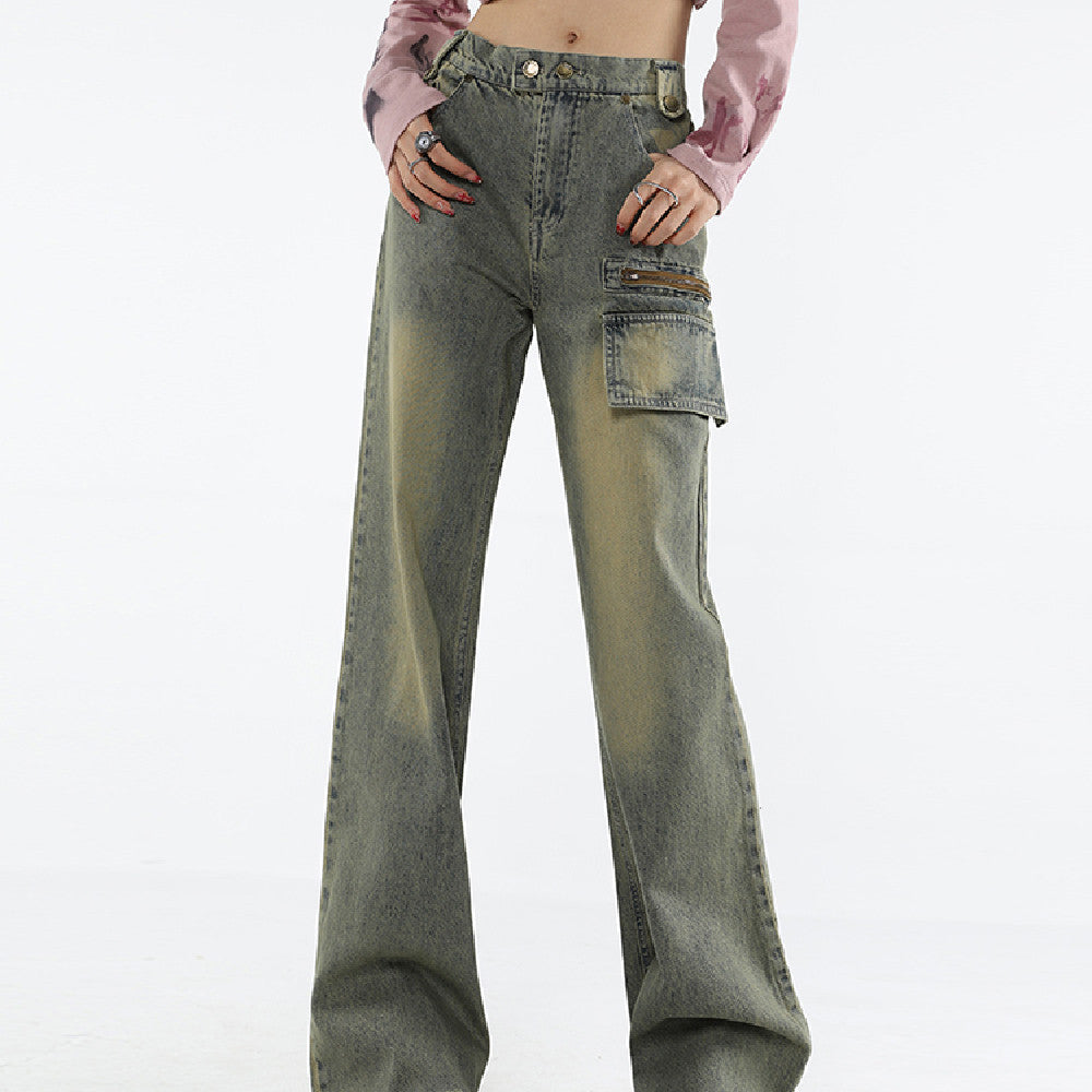 Women's Fashionable Vintage Blue Jeans