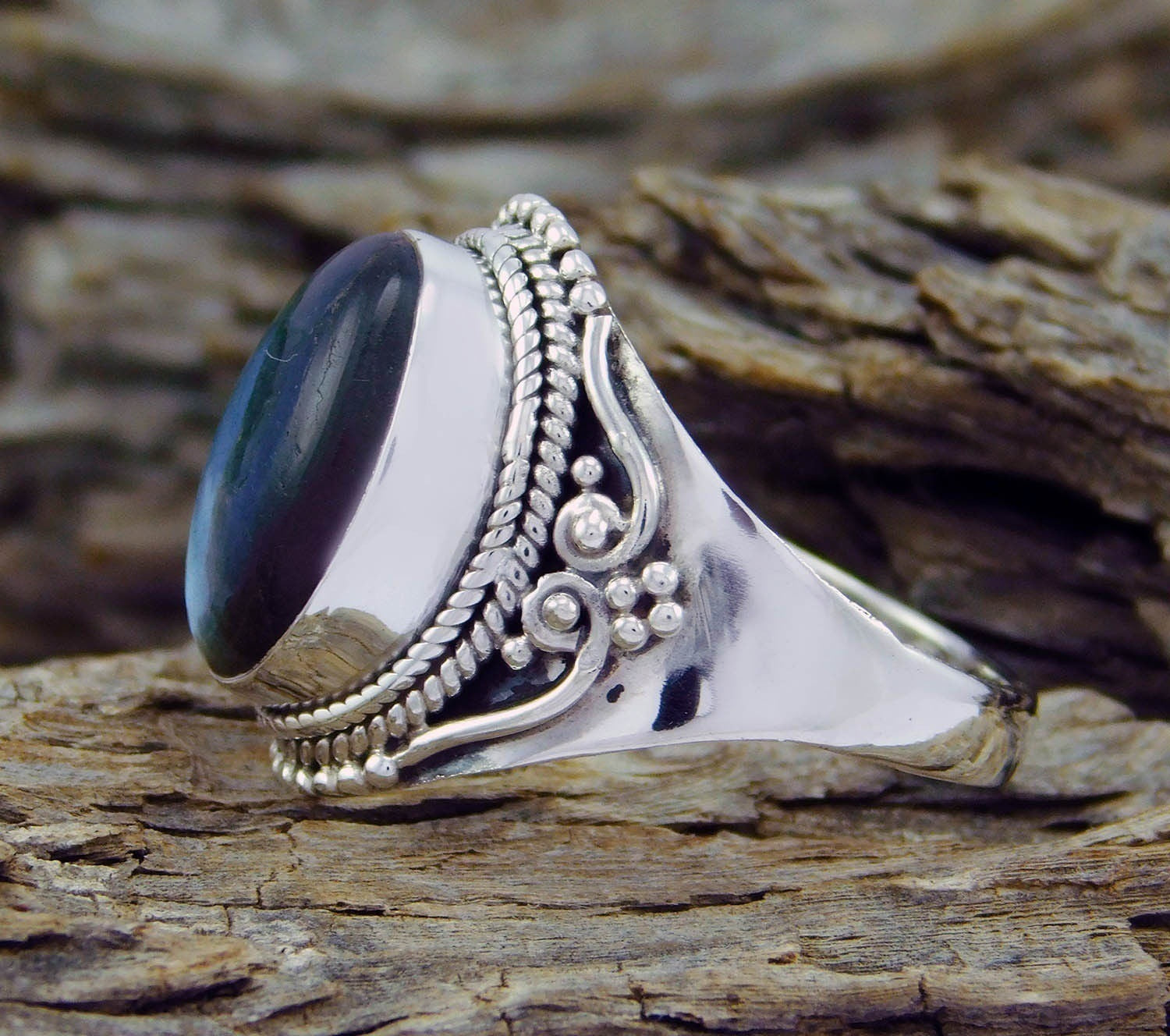 Abalone Gothic Ring