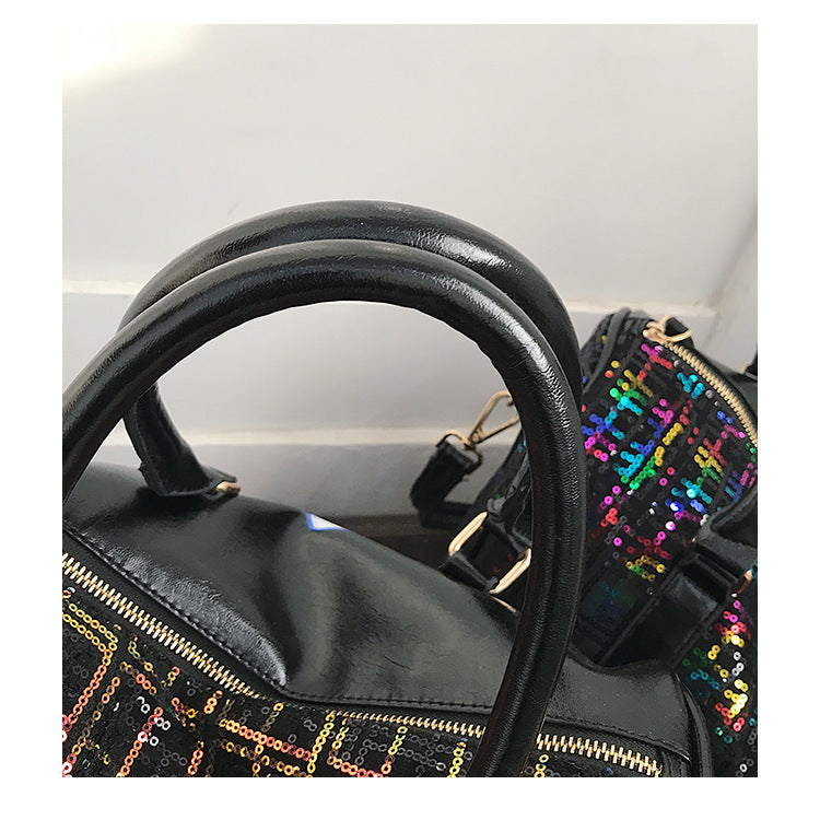 Vintage crossbody bag check handbag