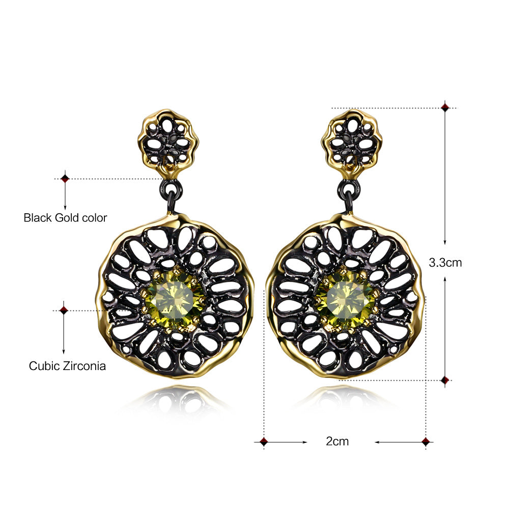 Retro personality female earrings