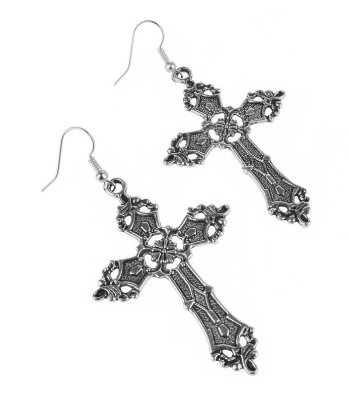 Baroque Cross Vintage Bohemian Gothic Earrings