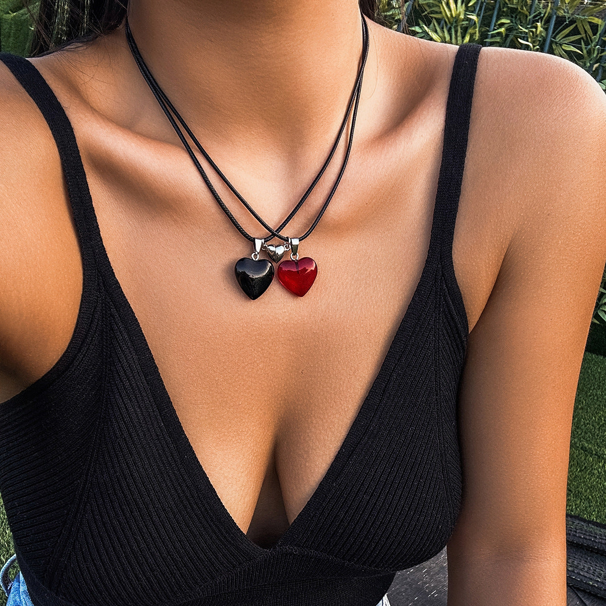 Retro Magnetic Fashion Love Necklace