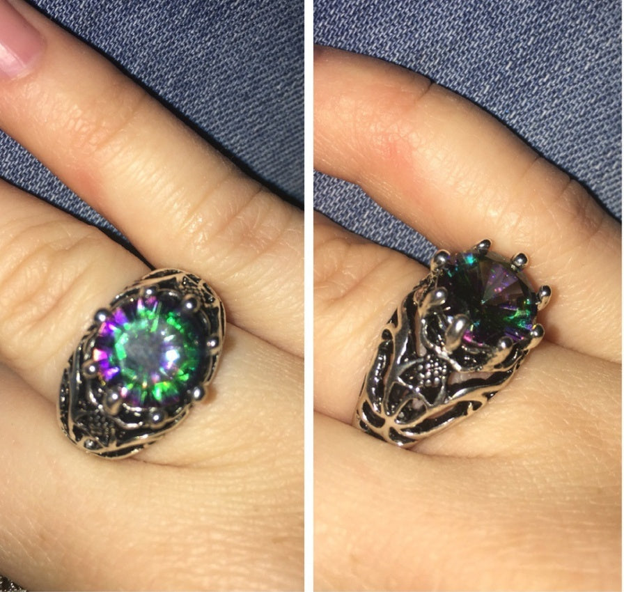 Multicolor Mid Evil Ring