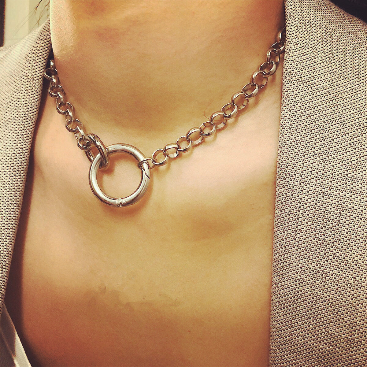 Hook and Chain Necklace 
