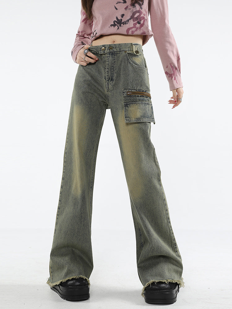 Women's Fashionable Vintage Blue Jeans