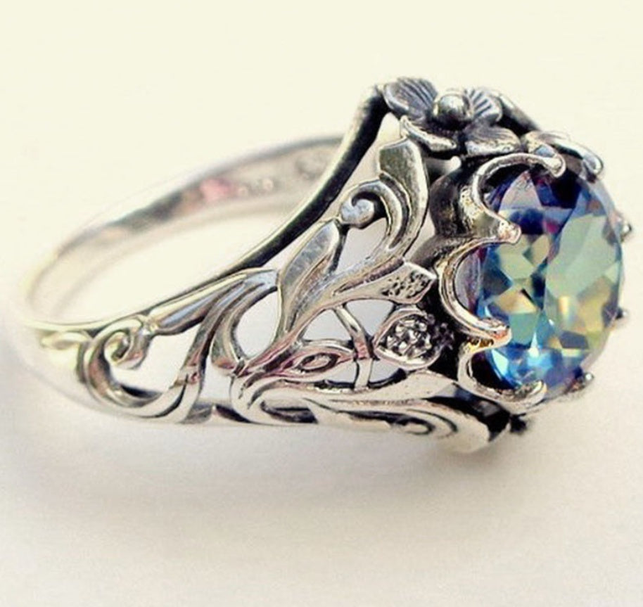 Multicolor Goth Ring