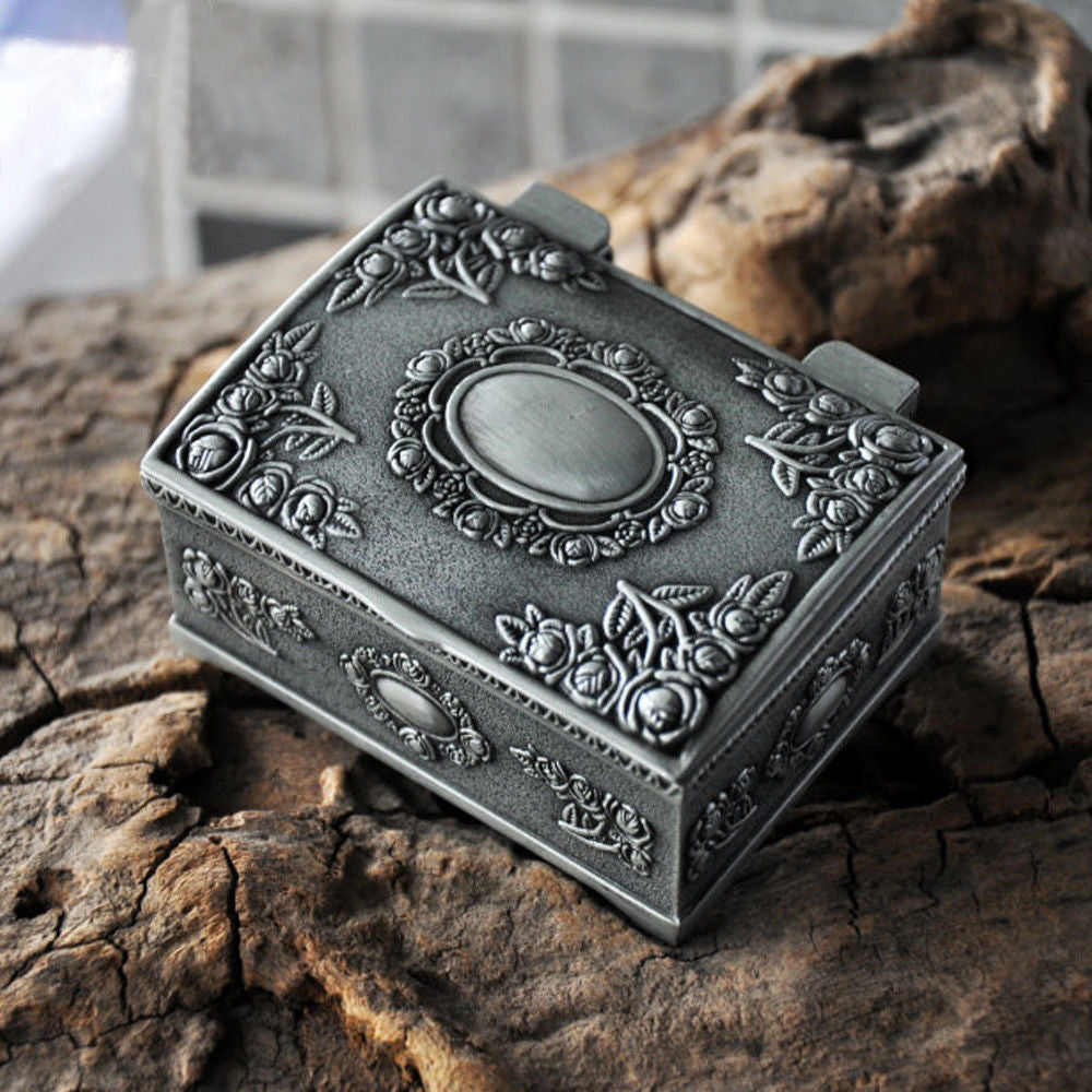 Tin Alloy Jewelry Box 