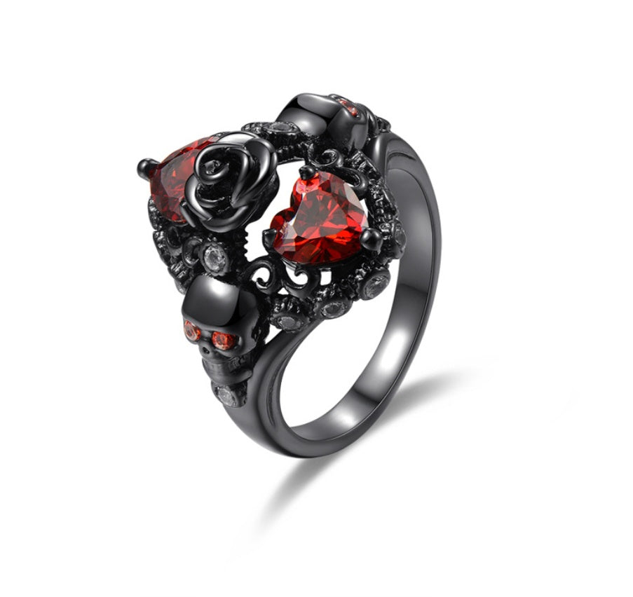 Ruby Red Rose Ring