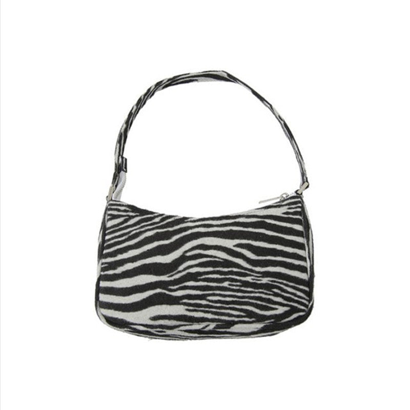 Vintage striped shoulder bag