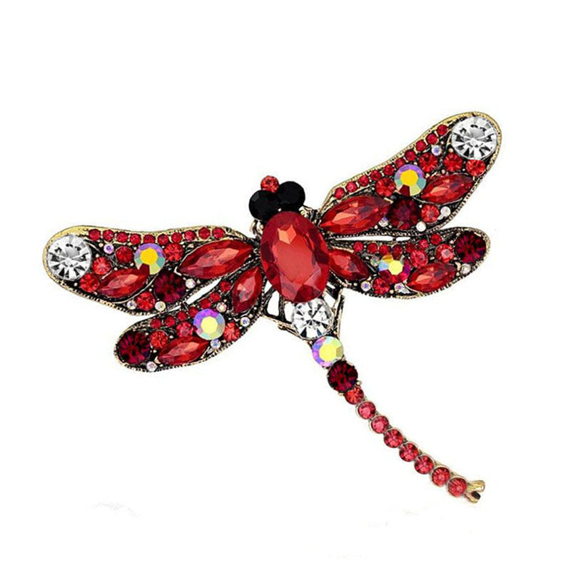 Vintage big dragonfly brooch