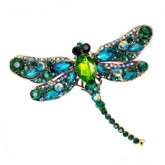 Vintage big dragonfly brooch