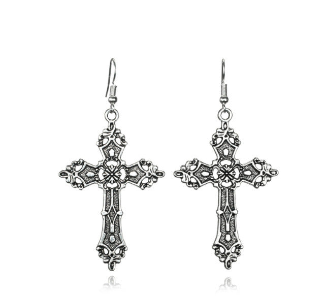 Baroque Cross Vintage Bohemian Gothic Earrings