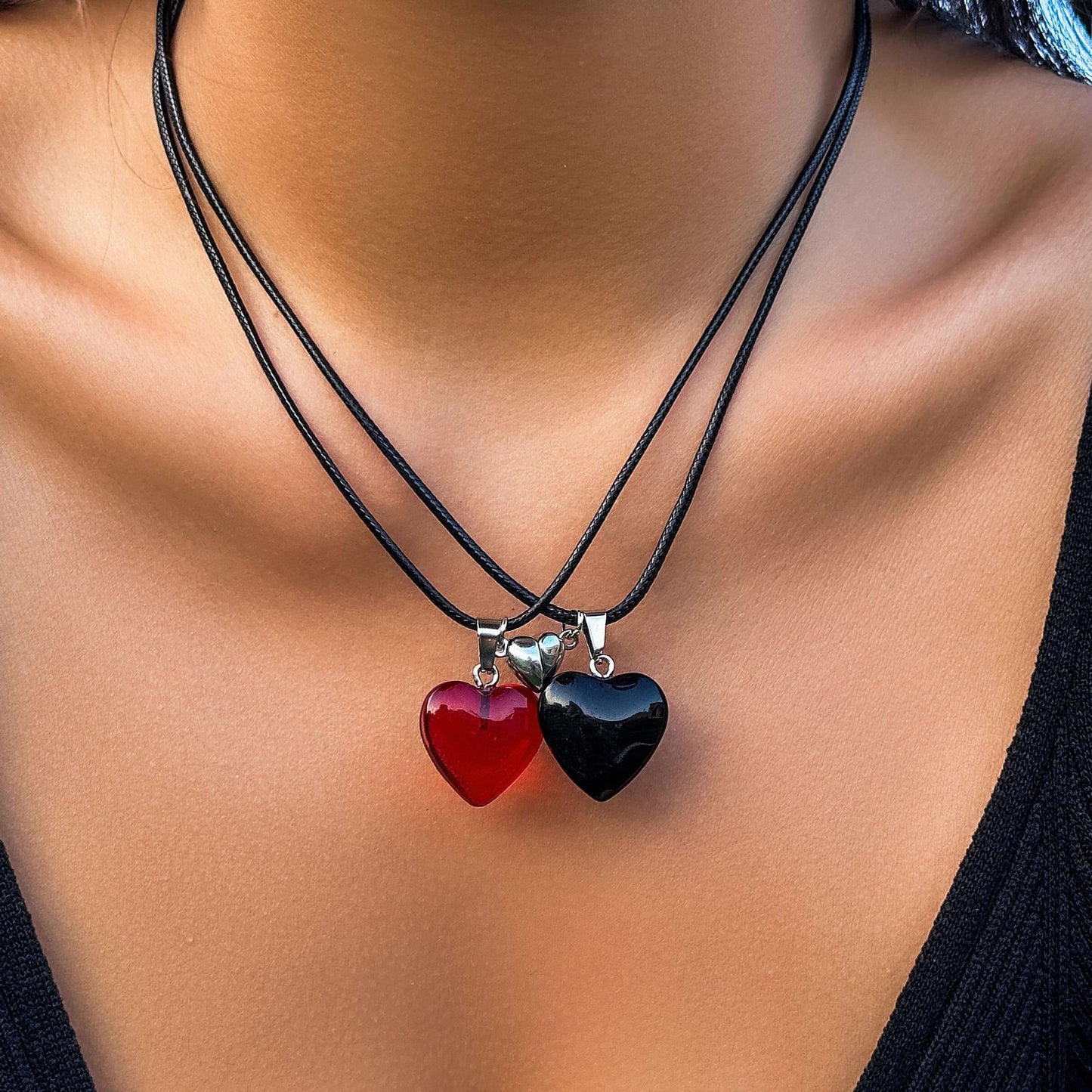 Retro Magnetic Fashion Love Necklace