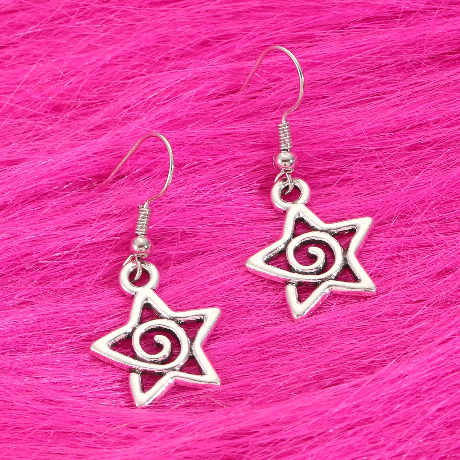 Silver Star Earrings 