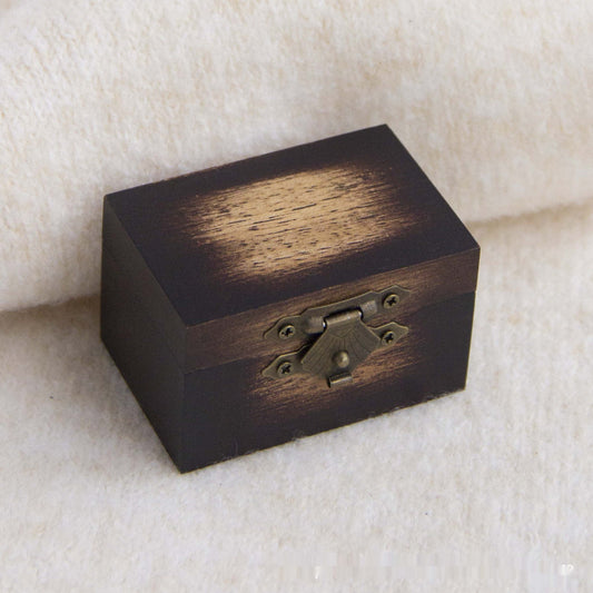 Vintage Wooden Ring Box