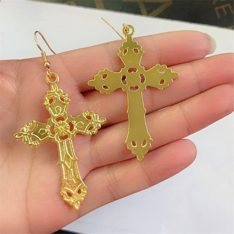 Baroque Cross Vintage Bohemian Gothic Earrings