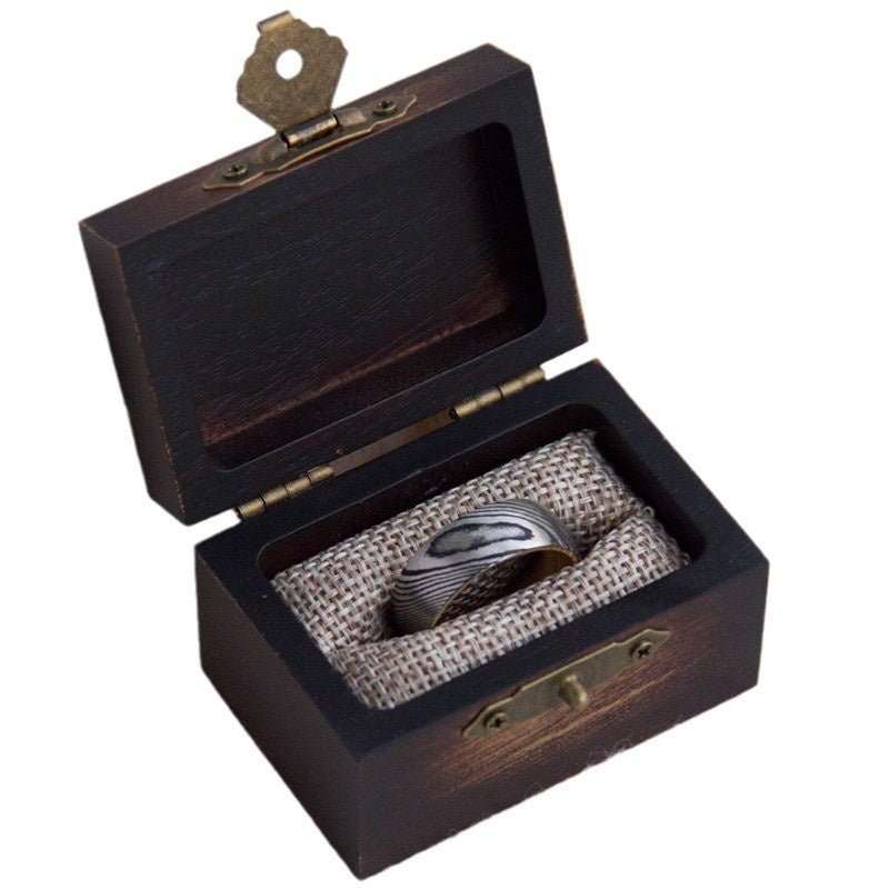 Vintage Wooden Ring Box