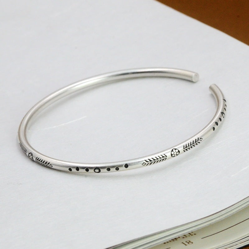 Retro Student Art Style Thai Silver Jewelry