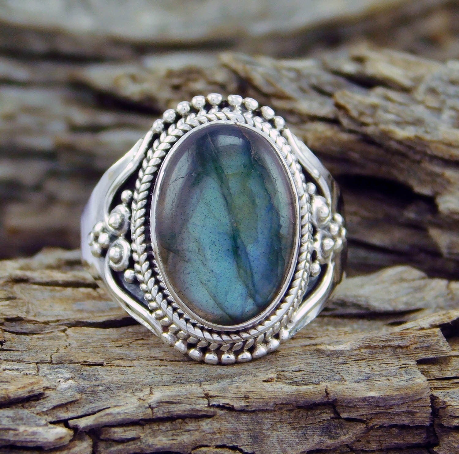 Abalone Gothic Ring